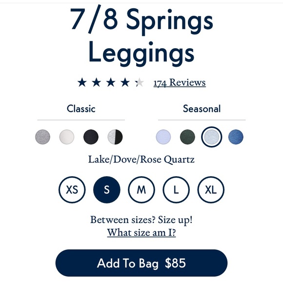 NWOT Outdoor Voices 7/8 Springs Leggings - Picture 5 of 5